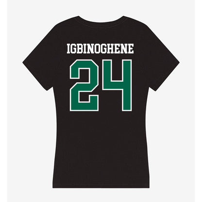 Tulane - NCAA Football : Michael Igbinoghene - Women's V-Neck T-Shirt-1