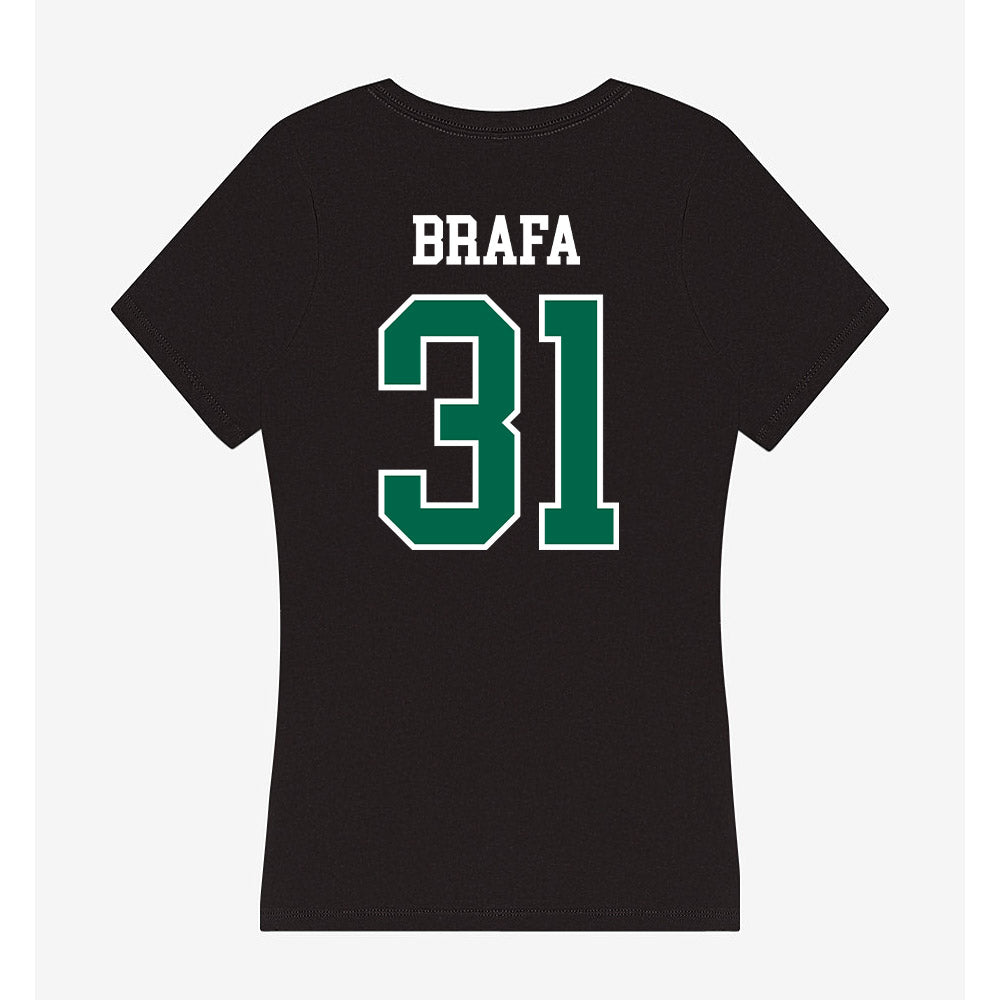 Tulane - NCAA Baseball : Jack Brafa - Women's V-Neck T-Shirt-1