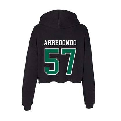Tulane - NCAA Football : Jason Arredondo - Women's Crop Fleece Hoodie-1