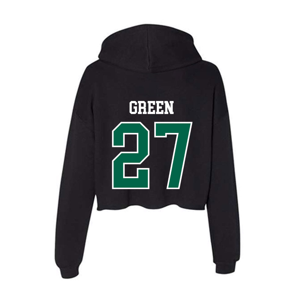 Tulane - NCAA Football : Chase Green - Women's Crop Fleece Hoodie-1