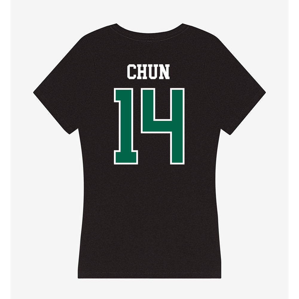 Tulane - NCAA Baseball : Tanner Chun - Women's V-Neck T-Shirt-1