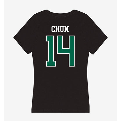 Tulane - NCAA Baseball : Tanner Chun - Women's V-Neck T-Shirt-1