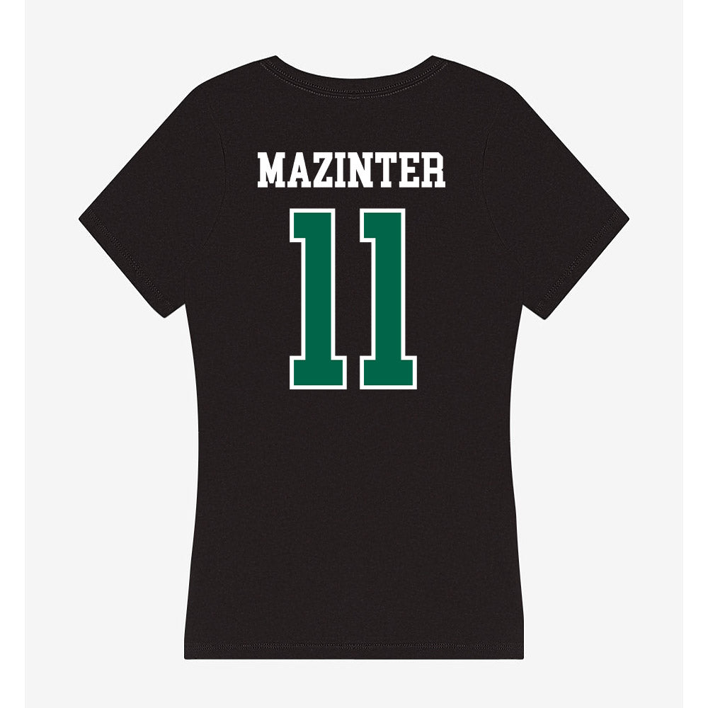 Tulane - NCAA Baseball : Max Mazinter - Women's V-Neck T-Shirt-1