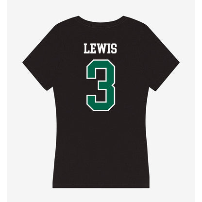 Tulane - NCAA Men's Basketball : Krystian Lewis - Women's V-Neck T-Shirt-1
