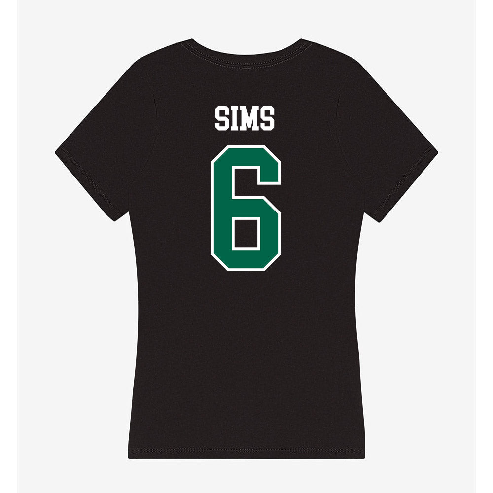 Tulane - NCAA Football : Joshua Sims - Women's V-Neck T-Shirt-1