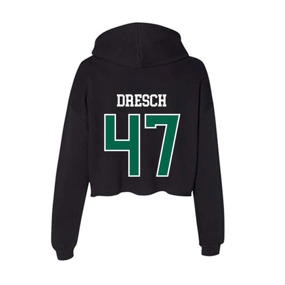 Tulane - NCAA Football : Zachary Dresch - Women's Crop Fleece Hoodie-1