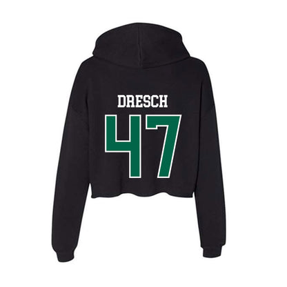 Tulane - NCAA Football : Zachary Dresch - Women's Crop Fleece Hoodie-1