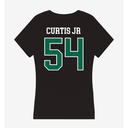 Tulane - NCAA Football : Jeffrey Curtis Jr - Women's V-Neck T-Shirt-1