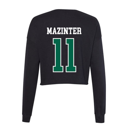Tulane - NCAA Baseball : Max Mazinter - Women's Cropped Crew Fleece-1