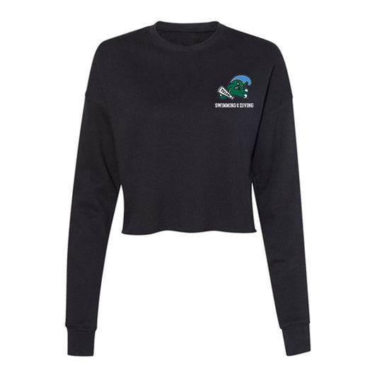 Tulane - NCAA Women's Swimming & Diving : Samantha Schoenborn - Women's Cropped Crew Fleece-0