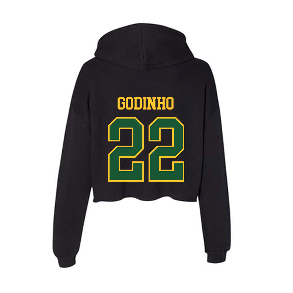 GMU - NCAA Men's Soccer : Jaime Godinho - Women's Crop Fleece Hoodie-1