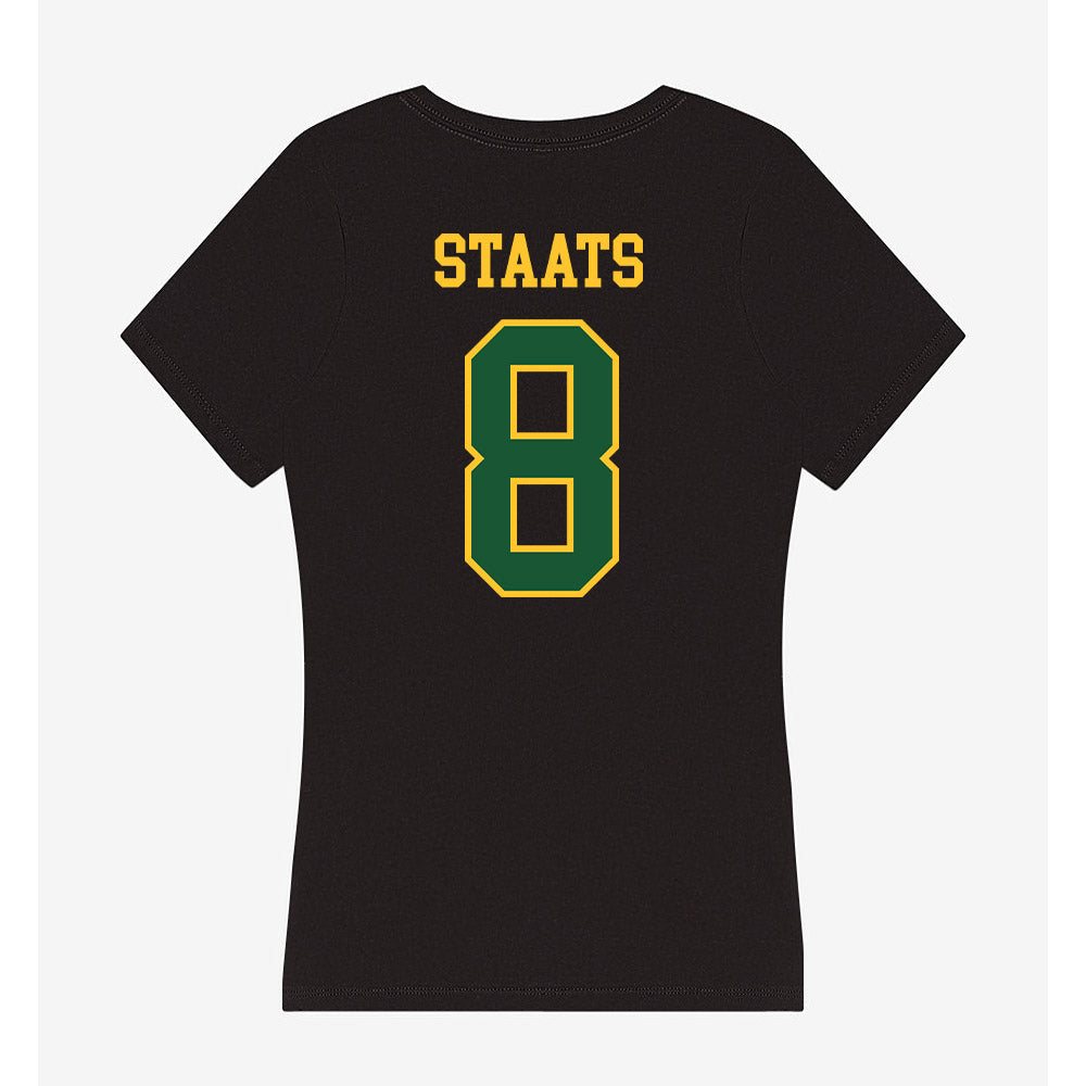 GMU - NCAA Softball : Madeline Staats - Women's V-Neck T-Shirt-1
