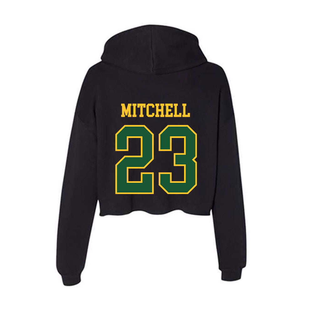 GMU - NCAA Women's Basketball : Nekhu Mitchell - Women's Crop Fleece Hoodie-1