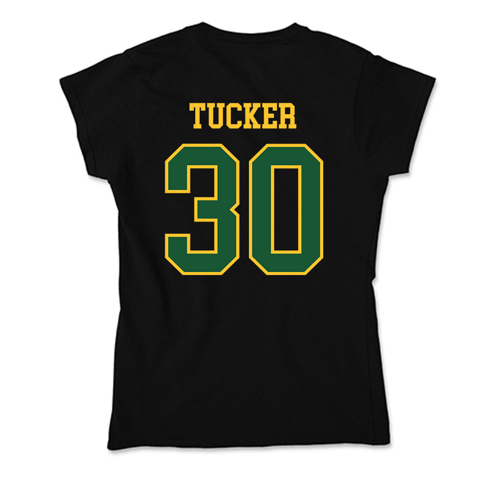 GMU - NCAA Men's Basketball : Chase Tucker - Soft Style Women’s T-Shirt-1
