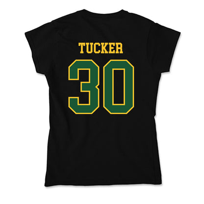 GMU - NCAA Men's Basketball : Chase Tucker - Soft Style Women’s T-Shirt-1