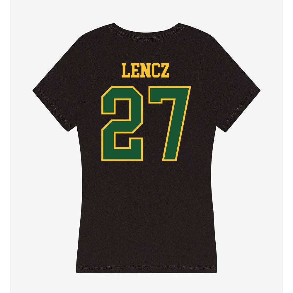 GMU - NCAA Softball : Brianna Lencz - Women's V-Neck T-Shirt-1
