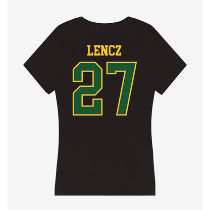 GMU - NCAA Softball : Brianna Lencz - Women's V-Neck T-Shirt-1