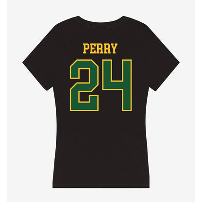 GMU - NCAA Women's Lacrosse : Olivia Perry - Women's V-Neck T-Shirt-1