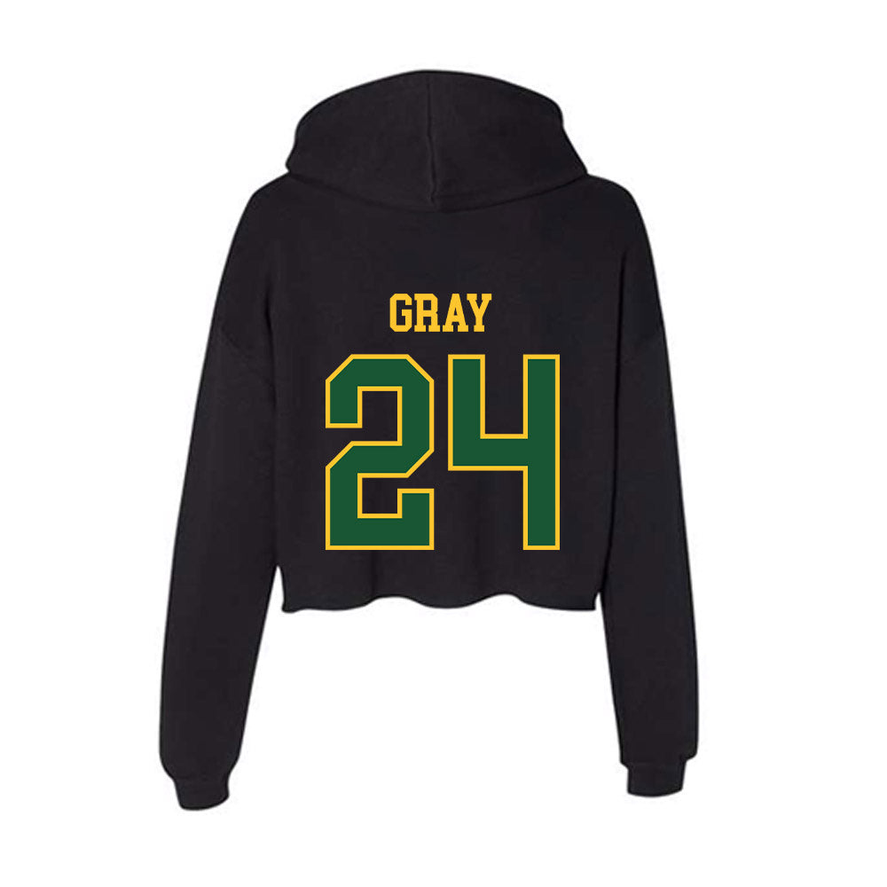 GMU - NCAA Softball : Meghan Gray - Women's Crop Fleece Hoodie-1