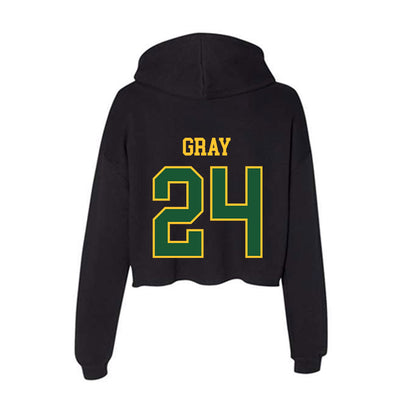 GMU - NCAA Softball : Meghan Gray - Women's Crop Fleece Hoodie-1