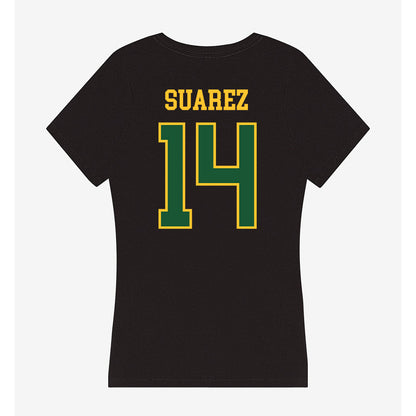 GMU - NCAA Women's Basketball : Paula Su�rez - Women's V-Neck T-Shirt-1