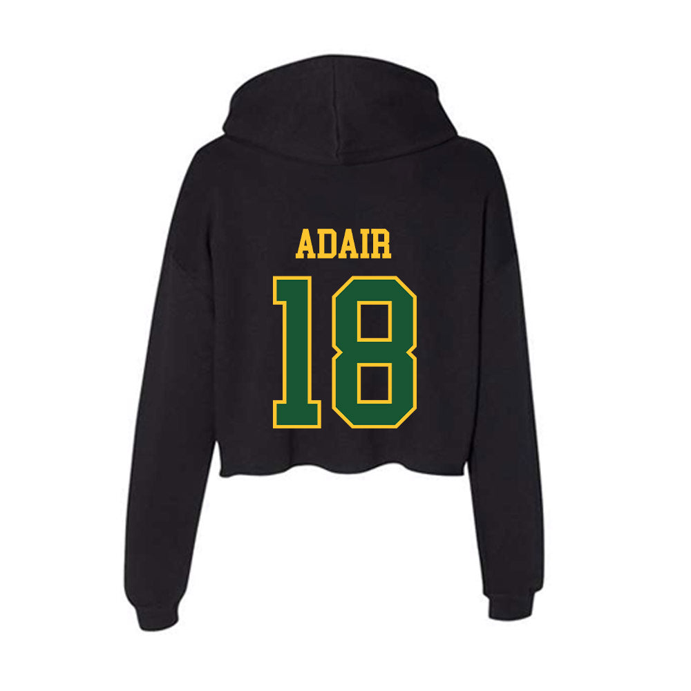 GMU - NCAA Men's Basketball : Emmett Adair - Women's Crop Fleece Hoodie-1