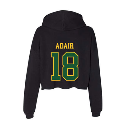 GMU - NCAA Men's Basketball : Emmett Adair - Women's Crop Fleece Hoodie-1
