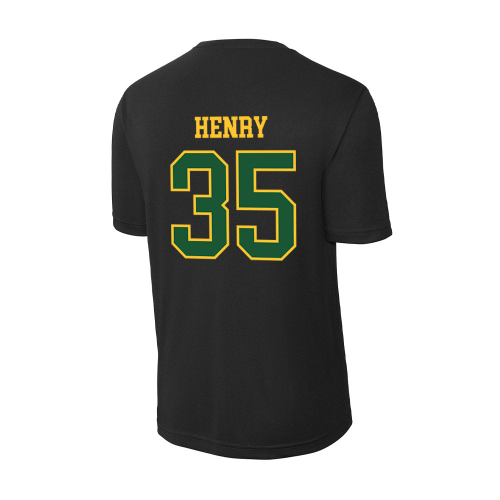 GMU - NCAA Men's Basketball : Malik Henry - Activewear T-Shirt-1