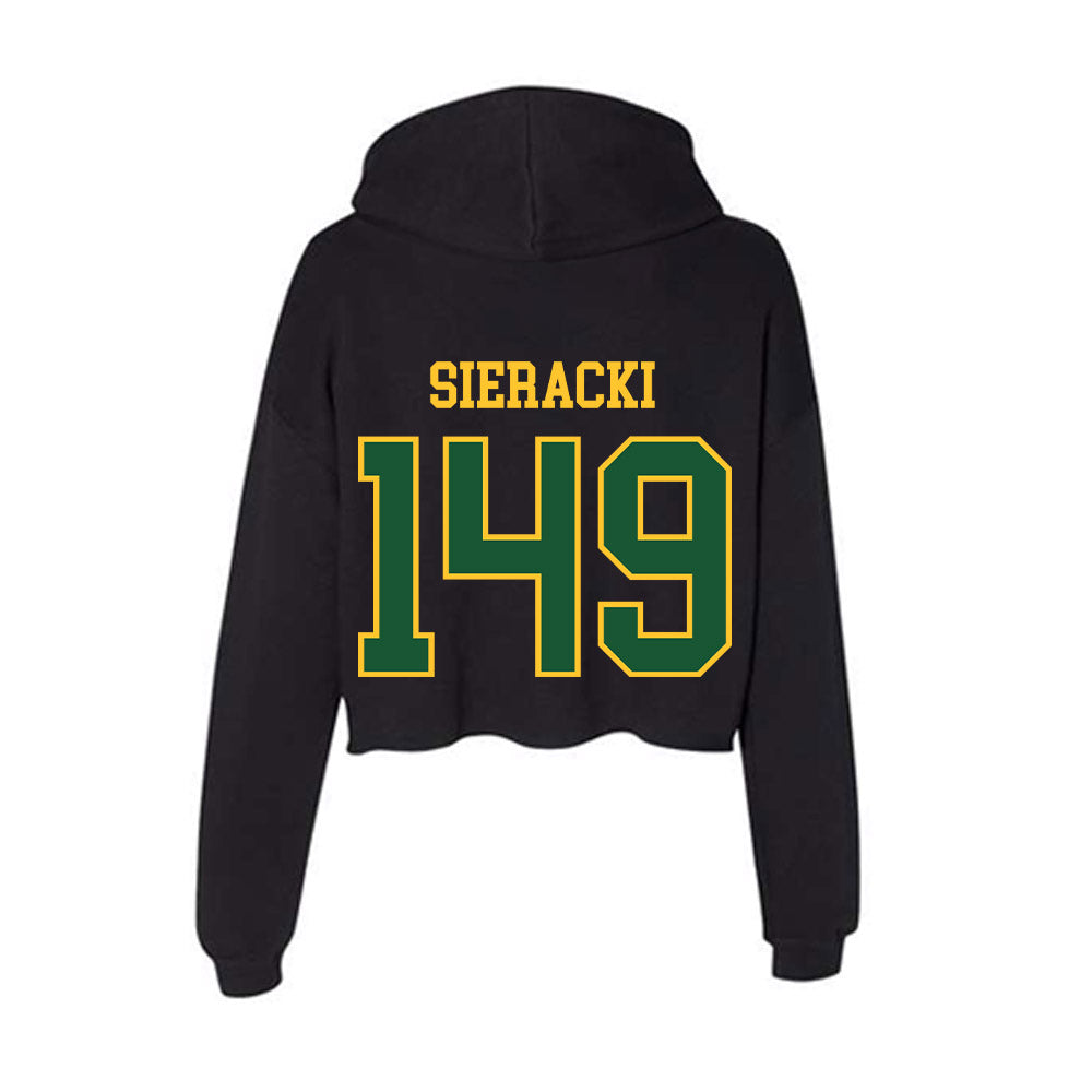GMU - NCAA Wrestling : Keagan Sieracki - Women's Crop Fleece Hoodie-1