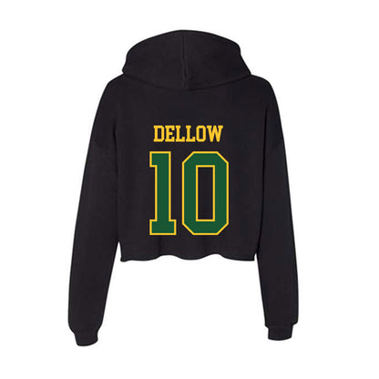 GMU - NCAA Softball : Haleigh Dellow - Women's Crop Fleece Hoodie-1
