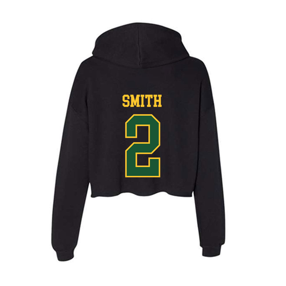 GMU - NCAA Baseball : Jordan Smith - Women's Crop Fleece Hoodie-1