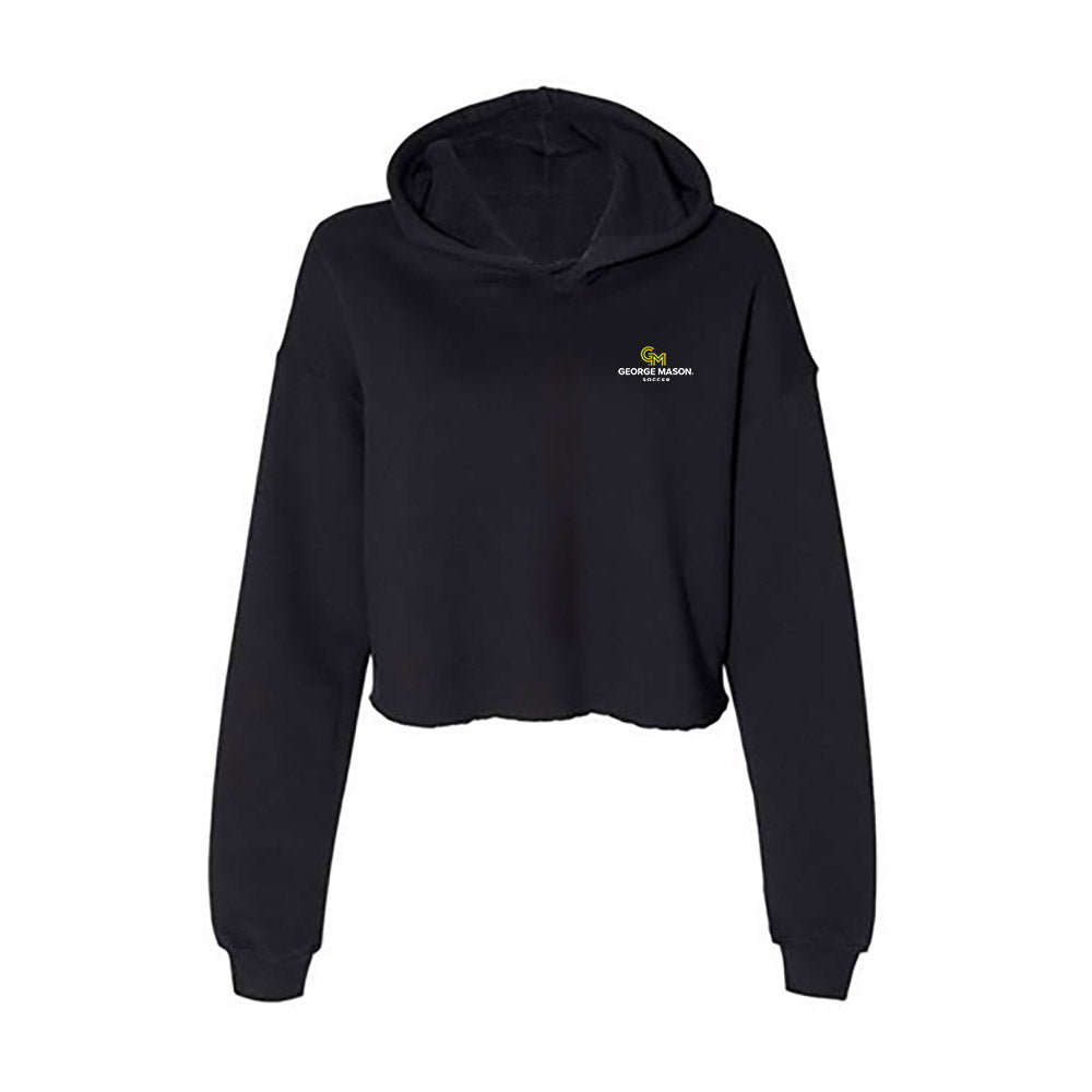 GMU - NCAA Women's Soccer : Kasey Maida - Women's Crop Fleece Hooded Sweatshirt-0