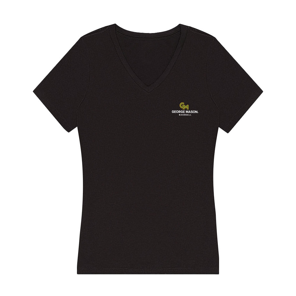 GMU - NCAA Baseball : Carter Kelsey - Women's V-Neck T-Shirt-0