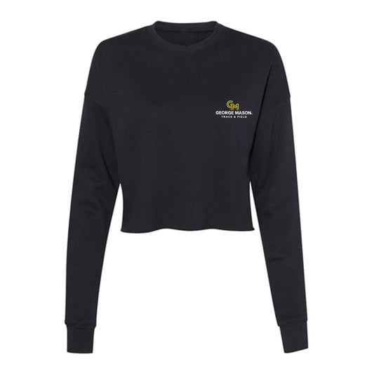GMU - NCAA Men's Track & Field : Matthew Fisher - Women's Cropped Crew Fleece-0