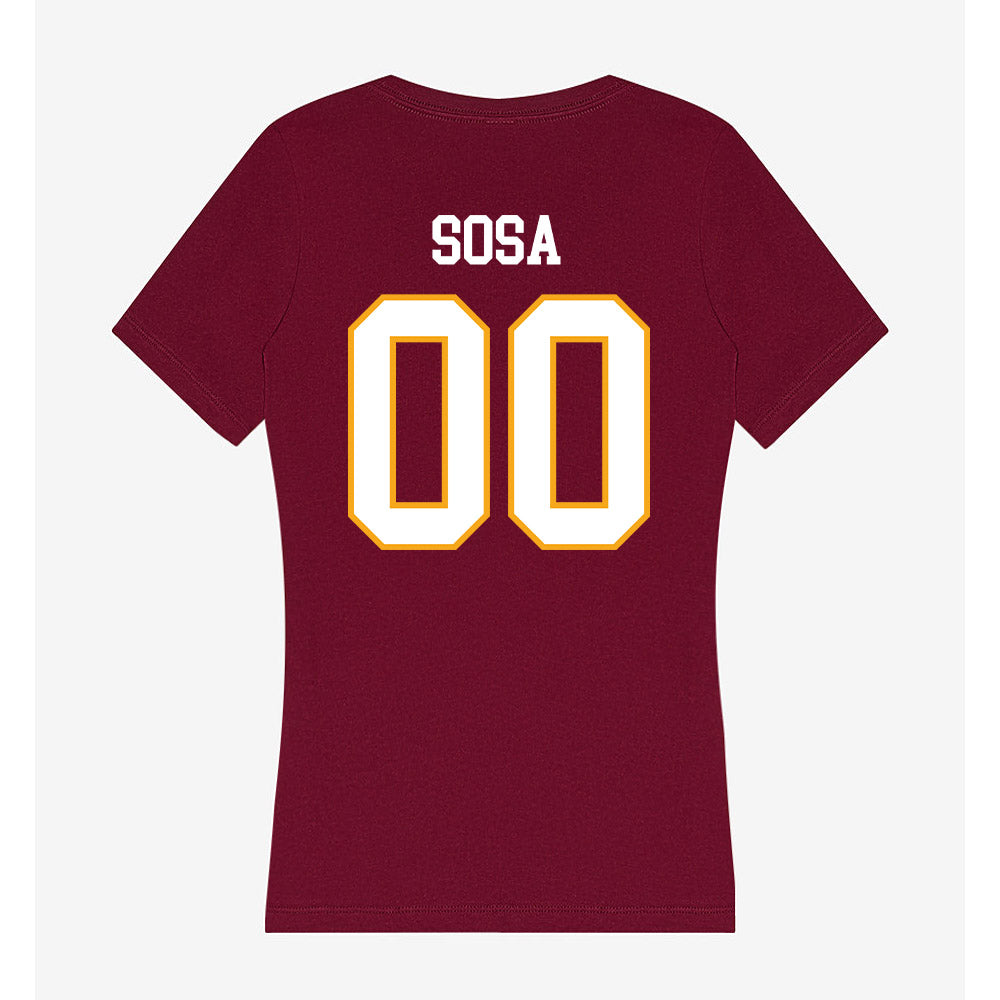 Loyola - NCAA Men's Volleyball : Aleksandar Sosa - Women's V-Neck T-Shirt-1