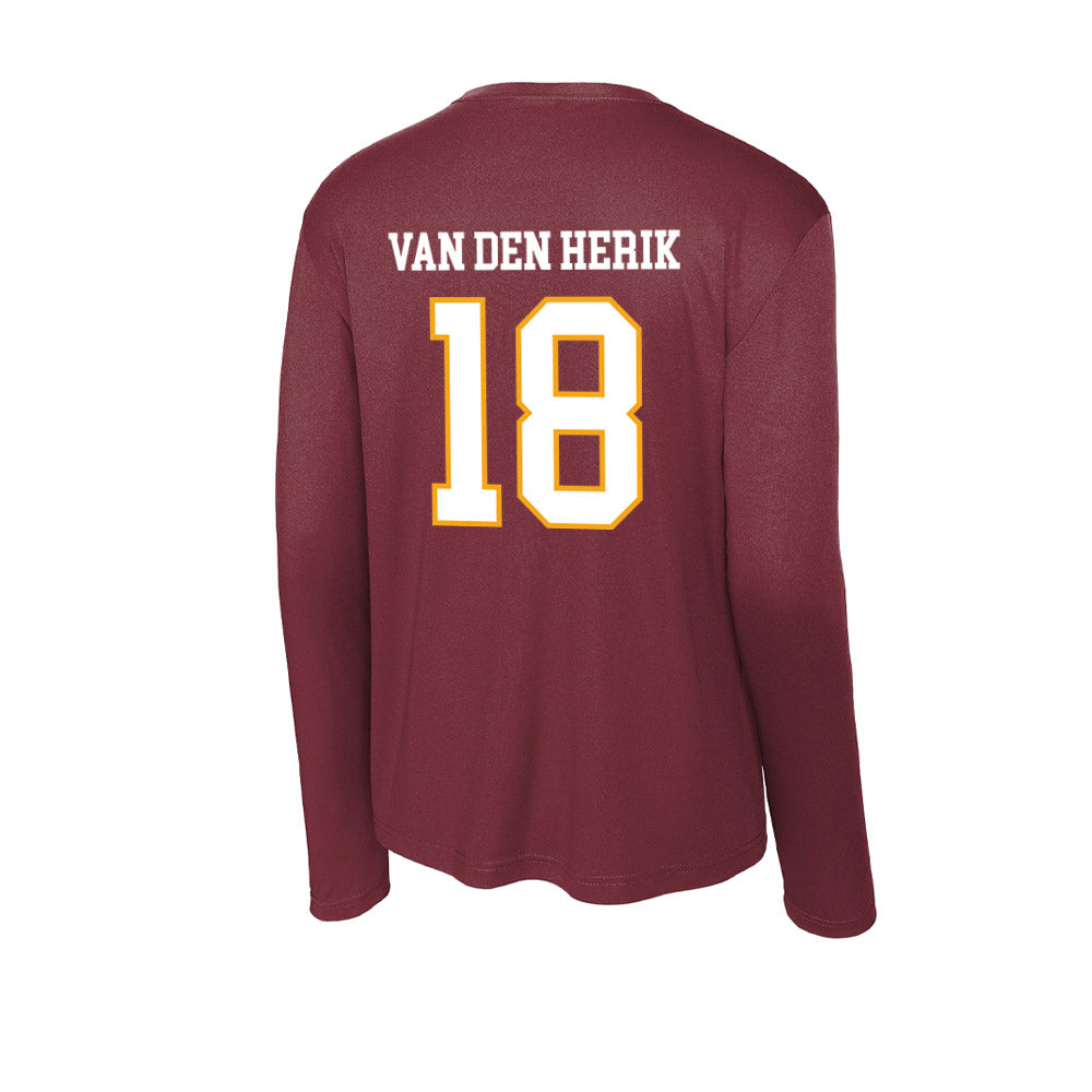 Loyola - NCAA Women's Volleyball : Claire van den Herik - Activewear Long Sleeve T-Shirt-1