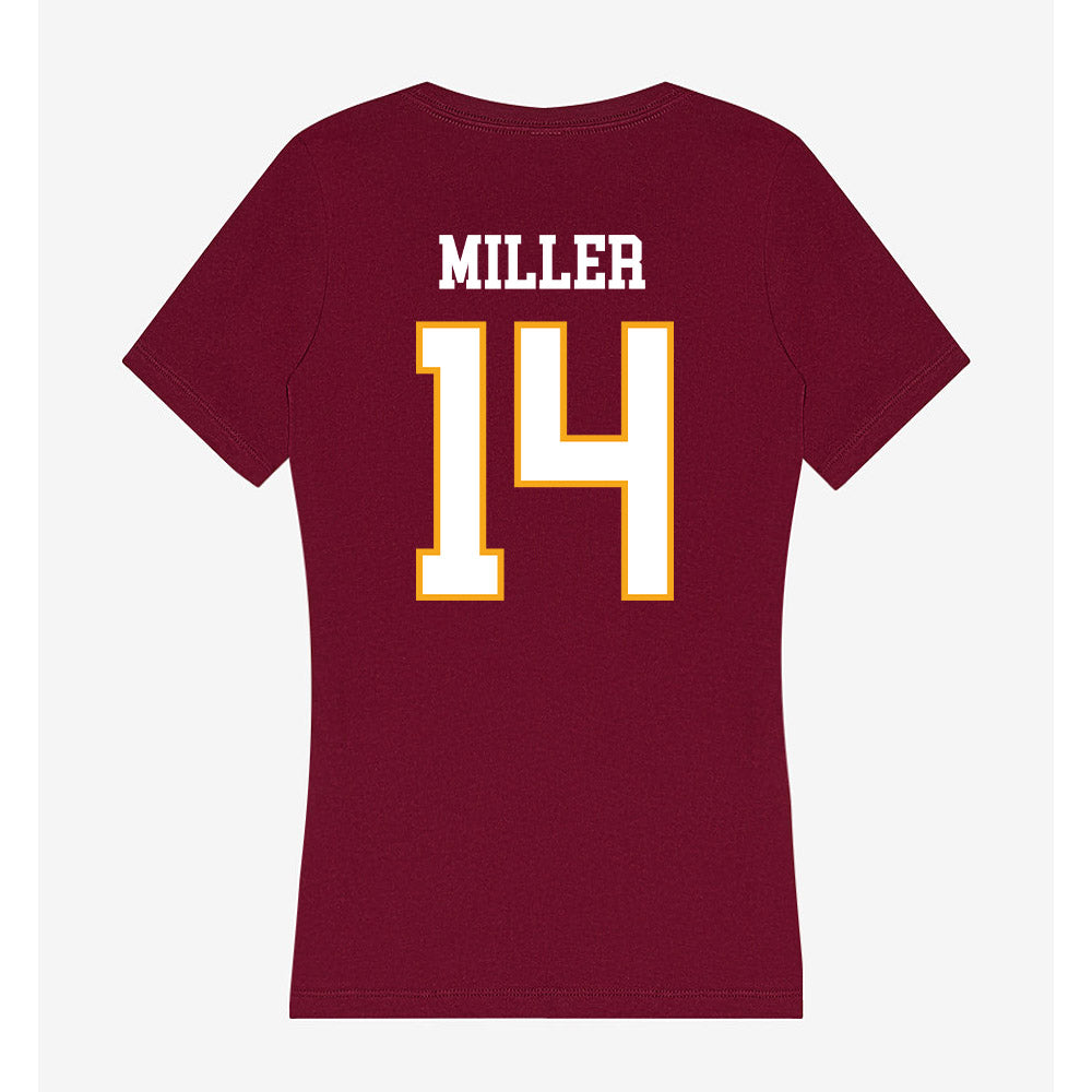 Loyola - NCAA Softball : Evelyn Miller - Women's V-Neck T-Shirt-1