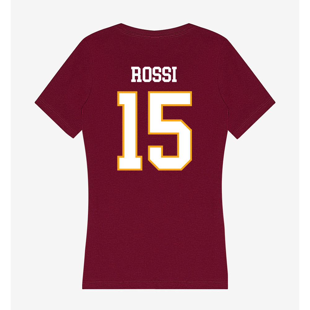 Loyola - NCAA Women's Soccer : Emily Rossi - Women's V-Neck T-Shirt-1