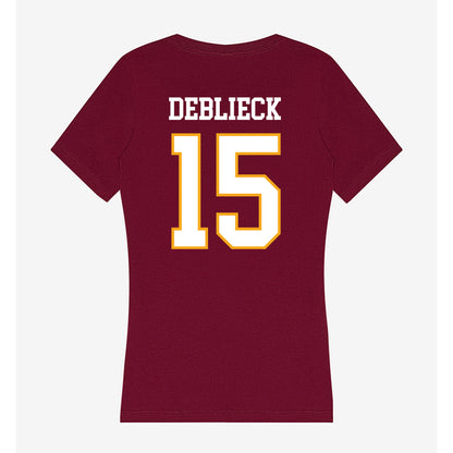 Loyola - NCAA Women's Volleyball : Avary DeBlieck - Women's V-Neck T-Shirt-1