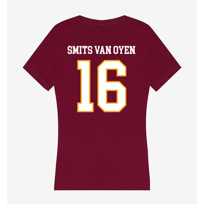Loyola - NCAA Men's Volleyball : Alexander Smits Van Oyen - Women's V-Neck T-Shirt-1