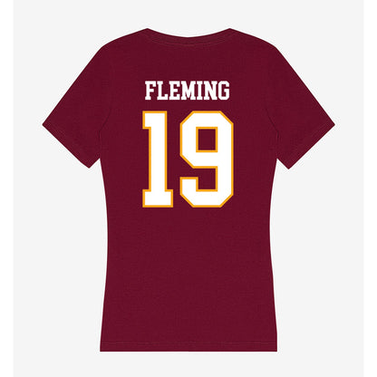 Loyola - NCAA Women's Soccer : Ava Fleming - Women's V-Neck T-Shirt-1