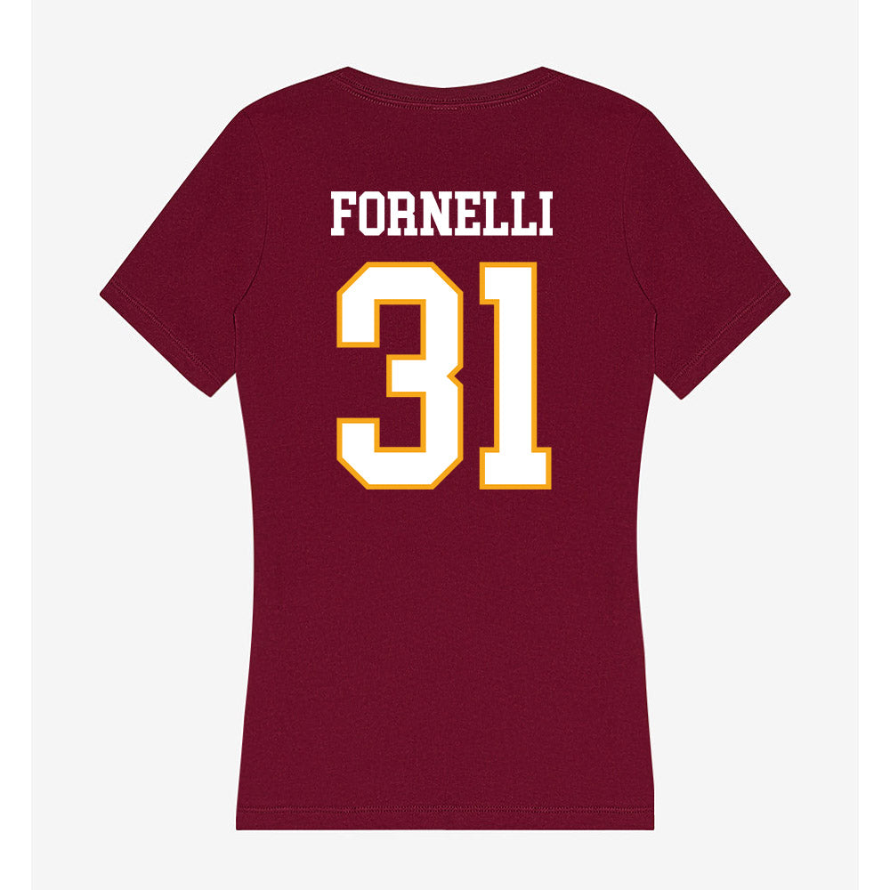 Loyola - NCAA Women's Soccer : Mary Fornelli - Women's V-Neck T-Shirt-1