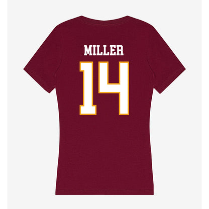 Loyola - NCAA Softball : Evelyn Miller - Women's V-Neck T-Shirt-1