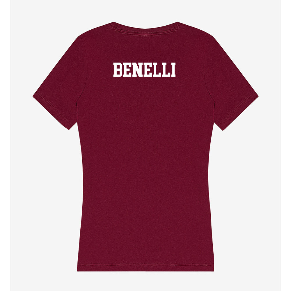 Loyola - NCAA Men's Cross Country : Francesco Benelli - Women's V-Neck T-Shirt-1