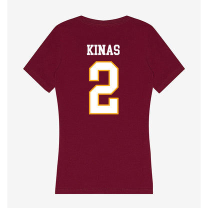 Loyola - NCAA Women's Basketball : Alexa Kinas - Women's V-Neck T-Shirt-1
