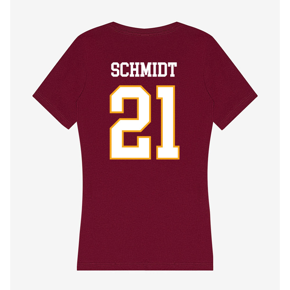 Loyola - NCAA Women's Soccer : Maggie Schmidt - Women's V-Neck T-Shirt-1