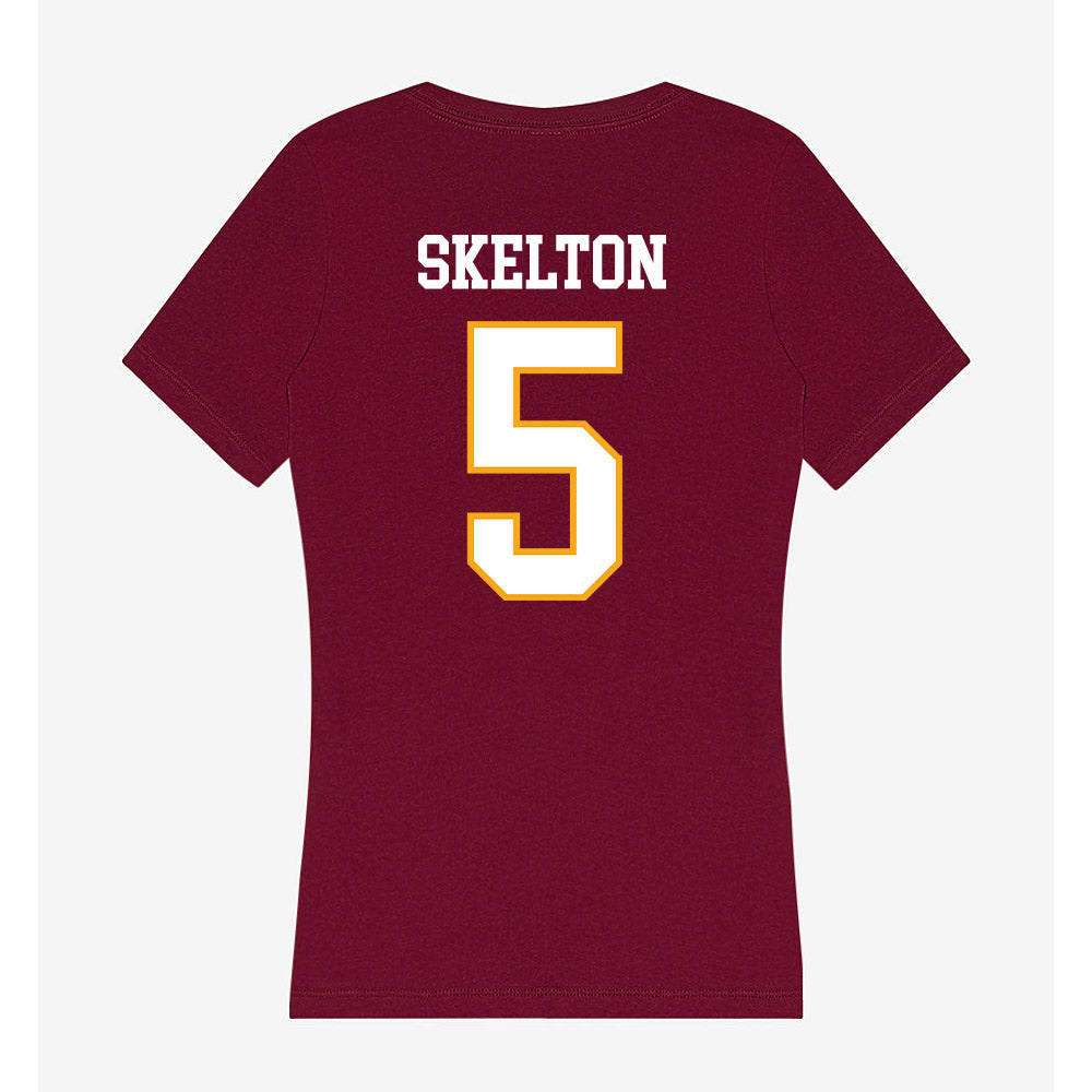 Loyola - NCAA Women's Soccer : Ella Skelton - Women's V-Neck T-Shirt-1