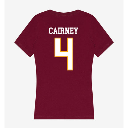 Loyola - NCAA Men's Soccer : TJ Cairney - Women's V-Neck T-Shirt-1