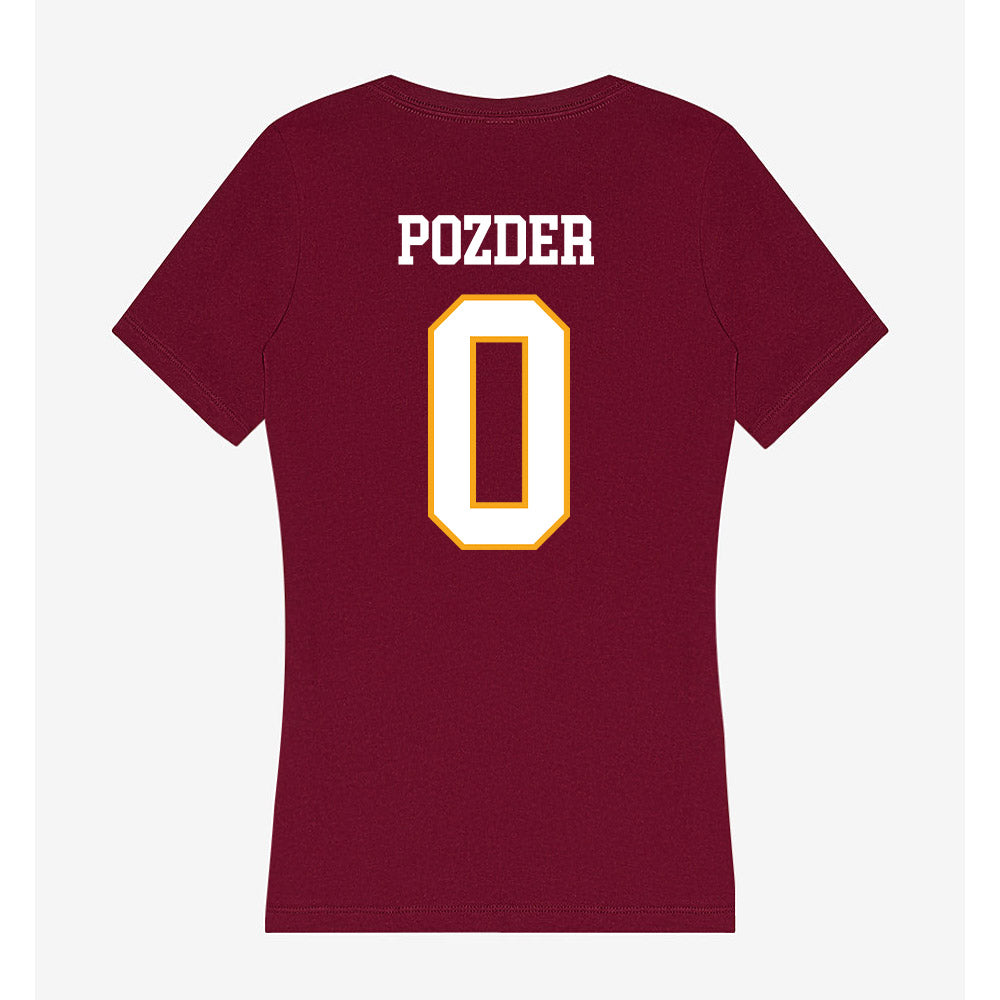 Loyola - NCAA Men's Soccer : Nemanja Pozder - Women's V-Neck T-Shirt-1