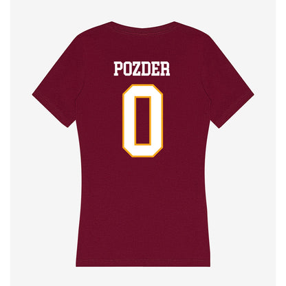 Loyola - NCAA Men's Soccer : Nemanja Pozder - Women's V-Neck T-Shirt-1